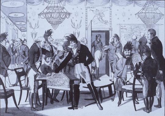 Members of a Newspaper Club (1800) | Quelle: ARTstor